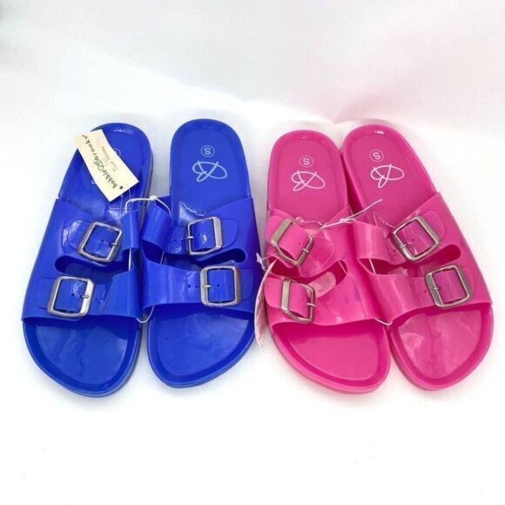 Women’s Buckle Strap Jelly Sandals New Set Of 2